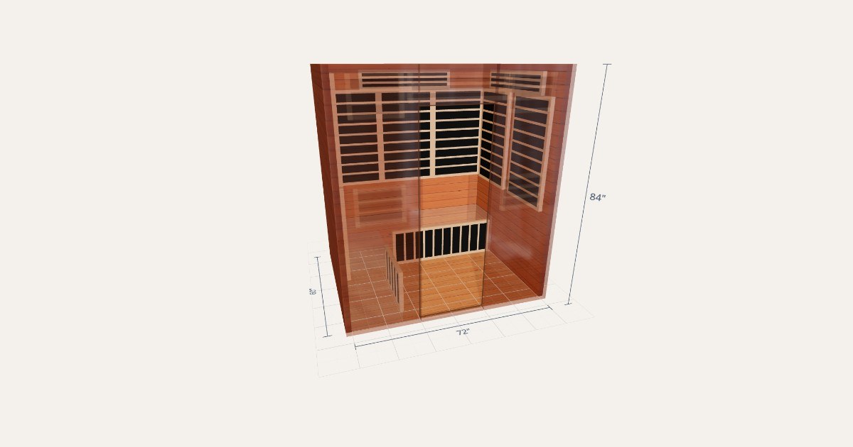 72"×60"×84" · 4 People · Cedar 3D preview